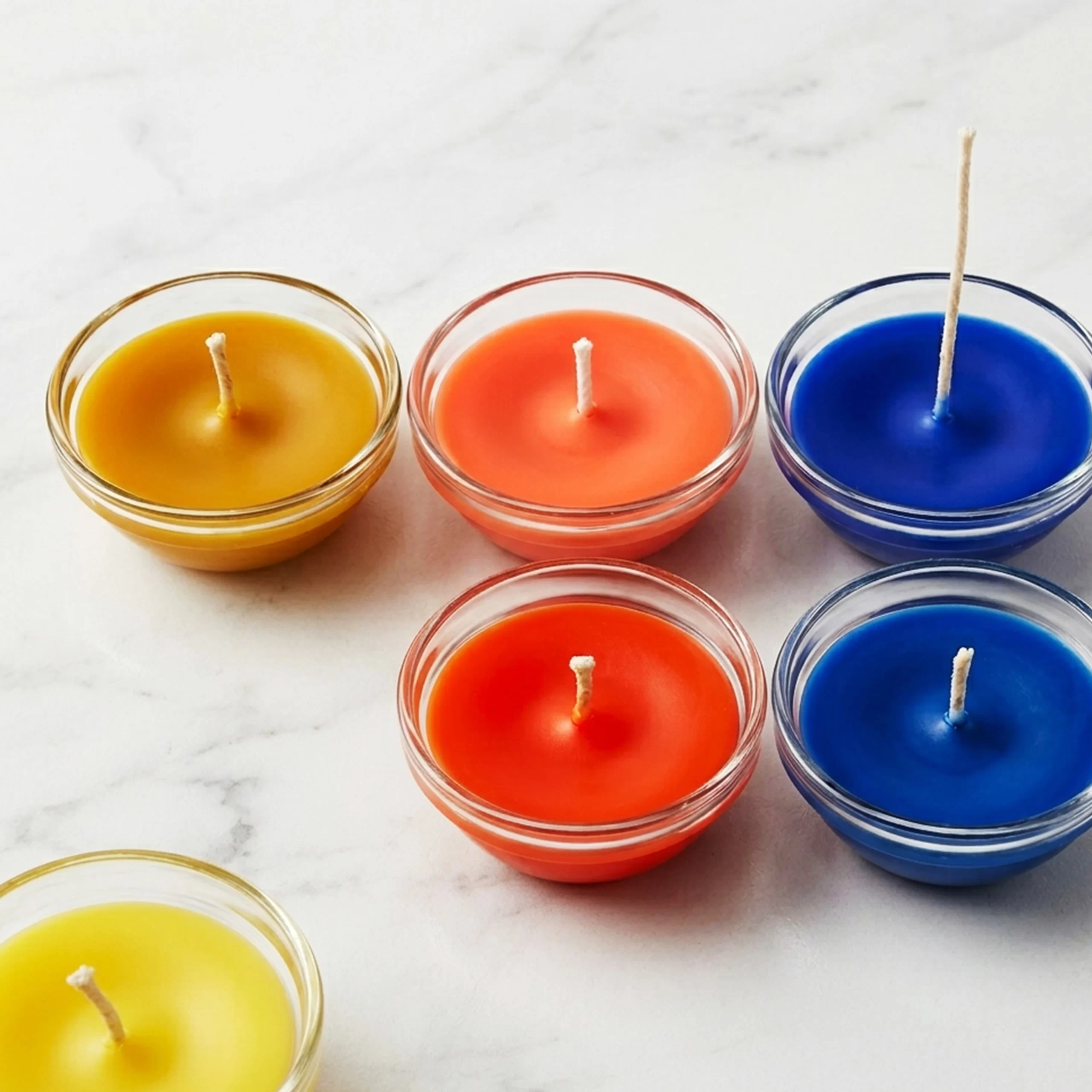 Slide1 1 scaled Scented Soy Wax Tea Light Candles in glass case (Pack of 6)
