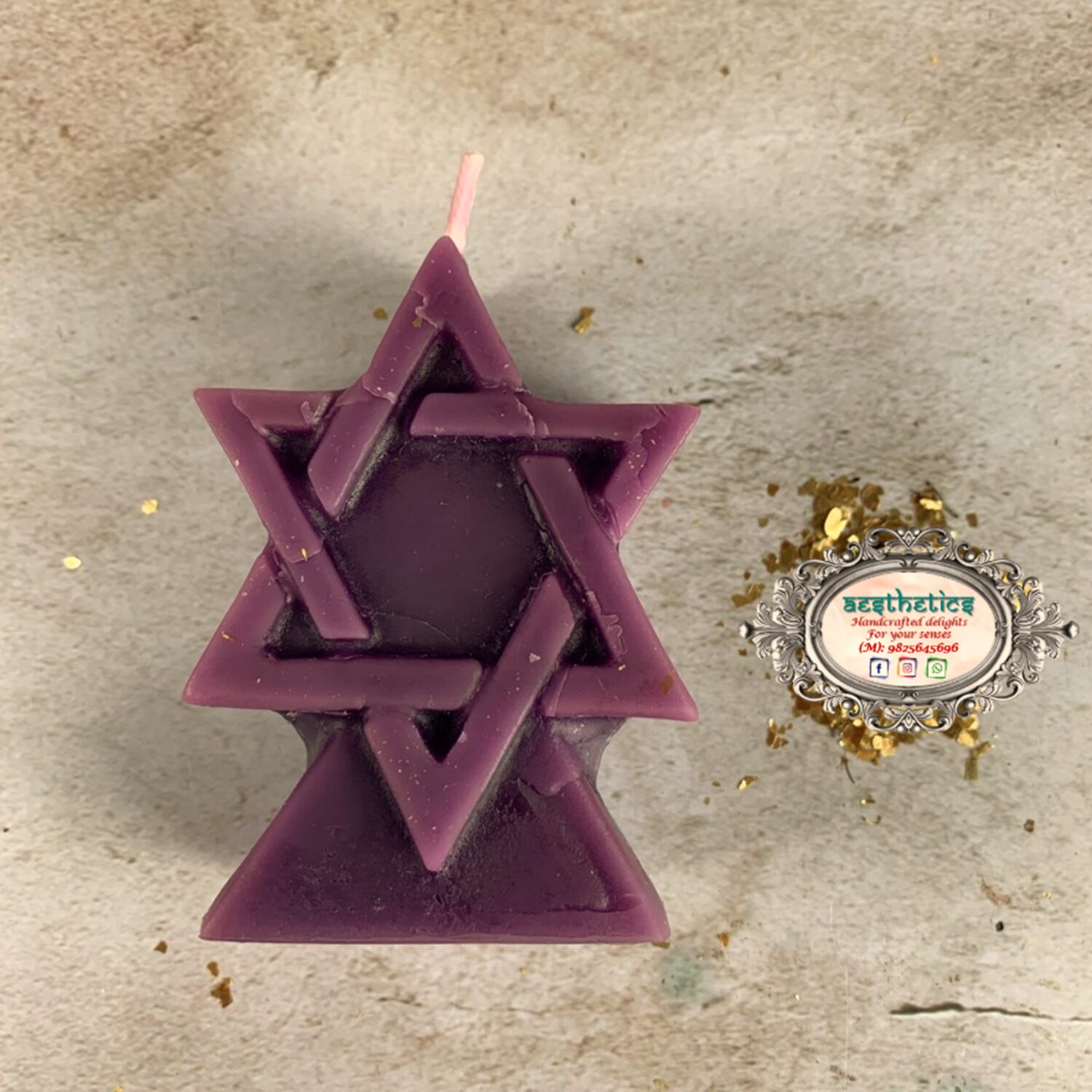 Aesthetics Star of David Candle 1.jpg