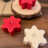Special Candle 6 Snow Flake shaped, scented soy wax candle - Pack of 2