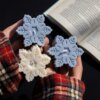 Special Candle 7 Snow Flake shaped, scented soy wax candle - Pack of 2