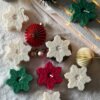 Special Candle 8 Snow Flake shaped, scented soy wax candle - Pack of 2