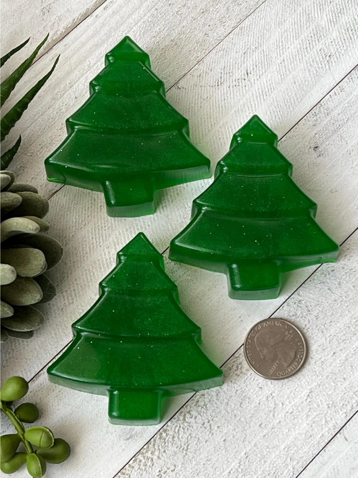 Christmas Tree Small 2 Aesthetics Small Christmas Tree Candle - Set of 2