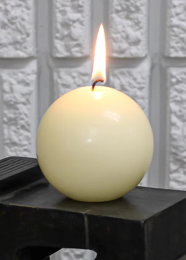 Sphere shaped, scented soy wax candle - Pack of 2