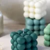 Special Candle 52 Bubble cube shaped, scented soy wax candle - Pack of 2