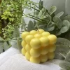 Special Candle 54 Bubble cube shaped, scented soy wax candle - Pack of 2