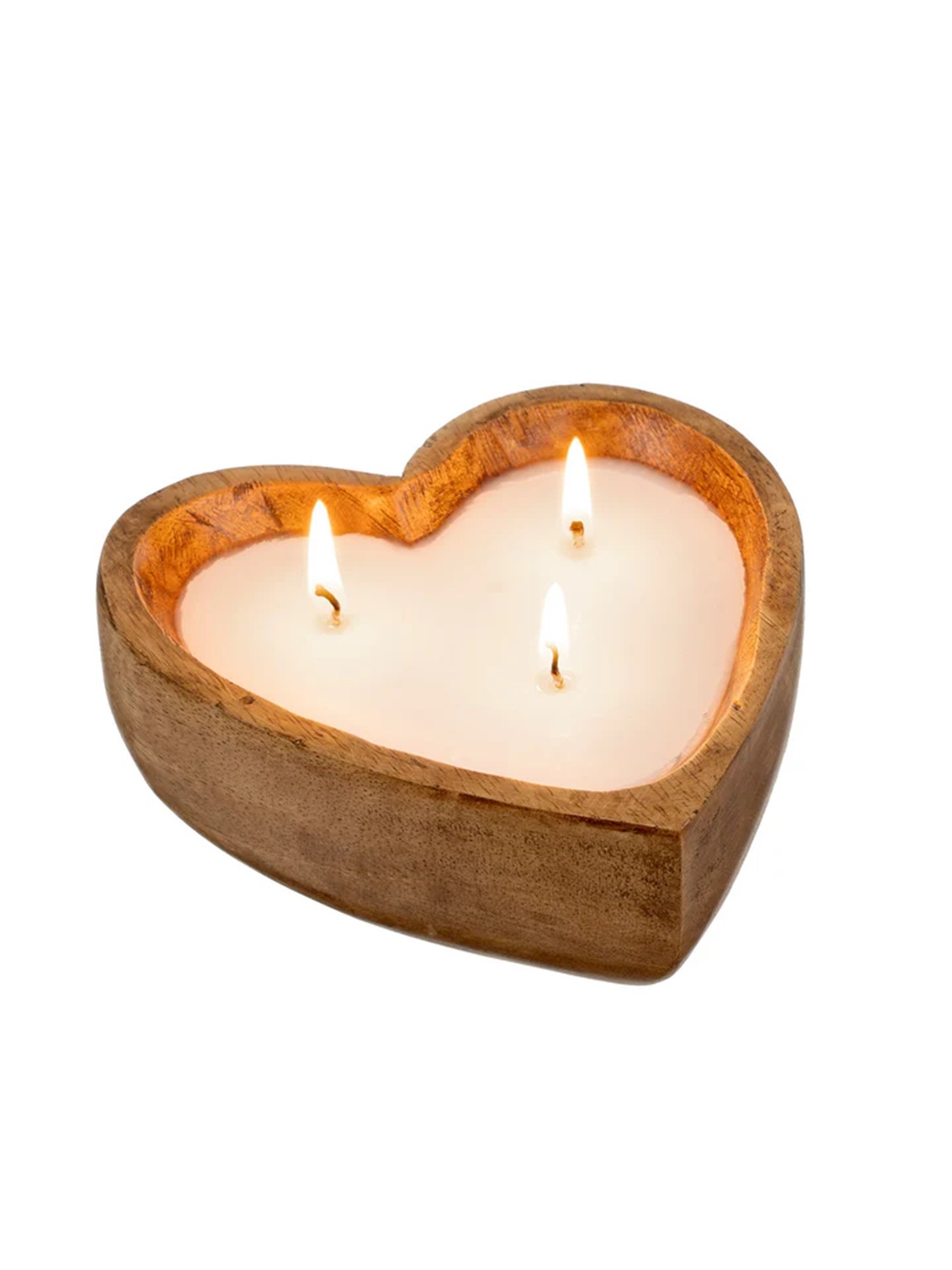 Special Candles Wooden Collection 14 Aesthetics Christmas Heart Wooden Dough Bowl Candle