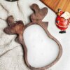 Special Candles Wooden Collection 3 Aesthetics Reindeer Wooden Dough Bowl Candle