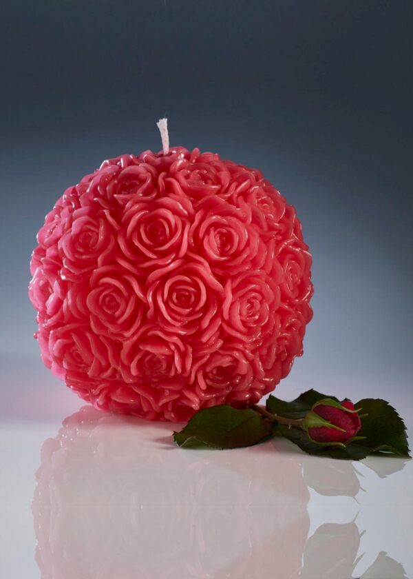 Aesthetics Rose Ball Candle