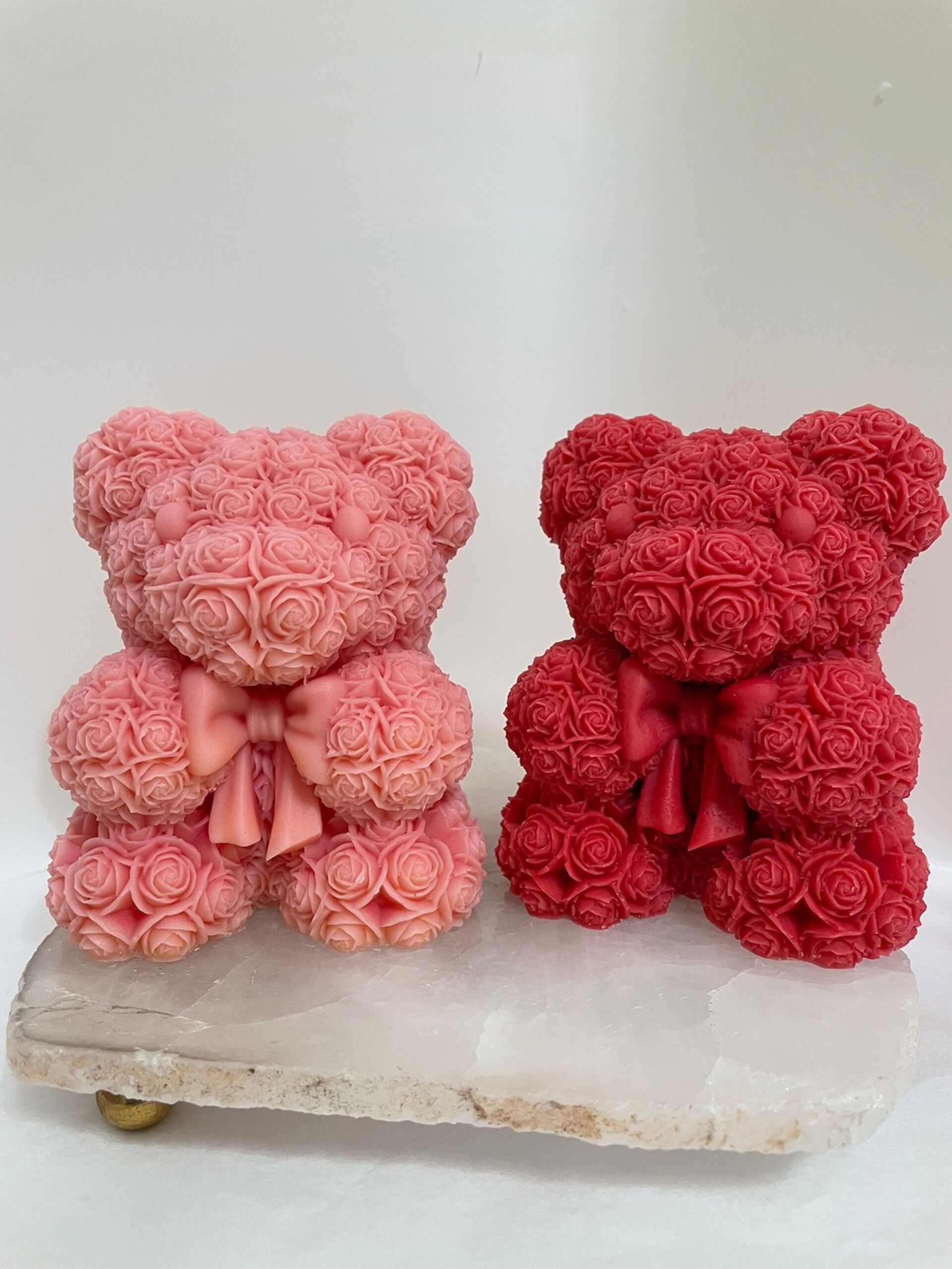 teddy scaled Aesthetics Rosy Teddy with heart Candle