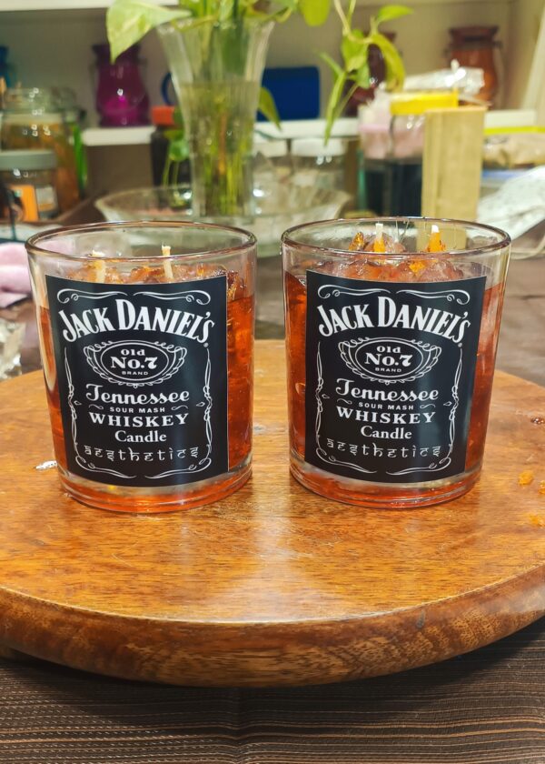 Aesthetics Jack Daniels Jar Candle
