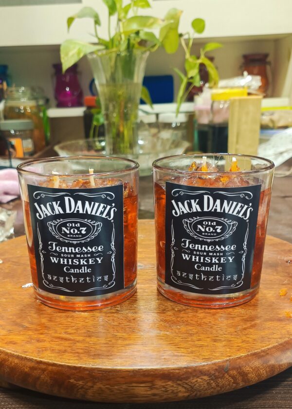 Aesthetics Jack Daniels Jar Candle 3 Candles