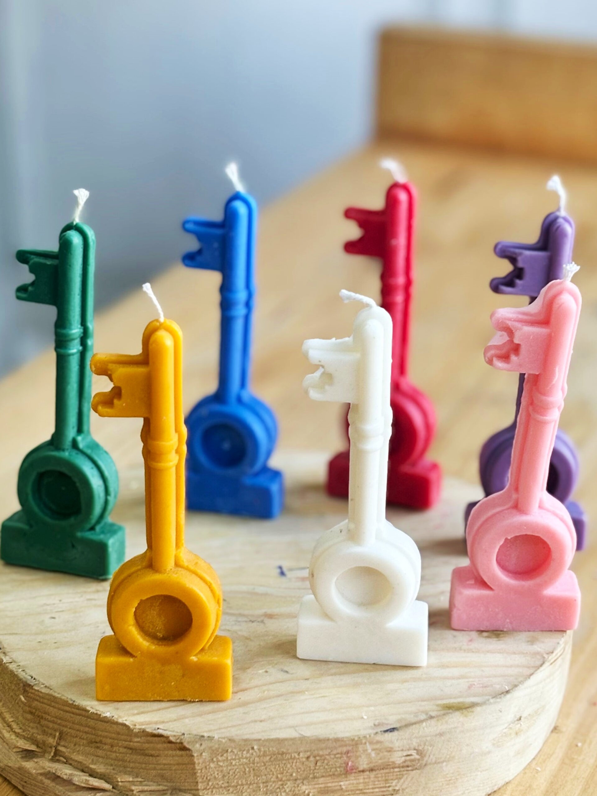 Healing Candle 10 scaled Key shaped, scented soy wax healing candle