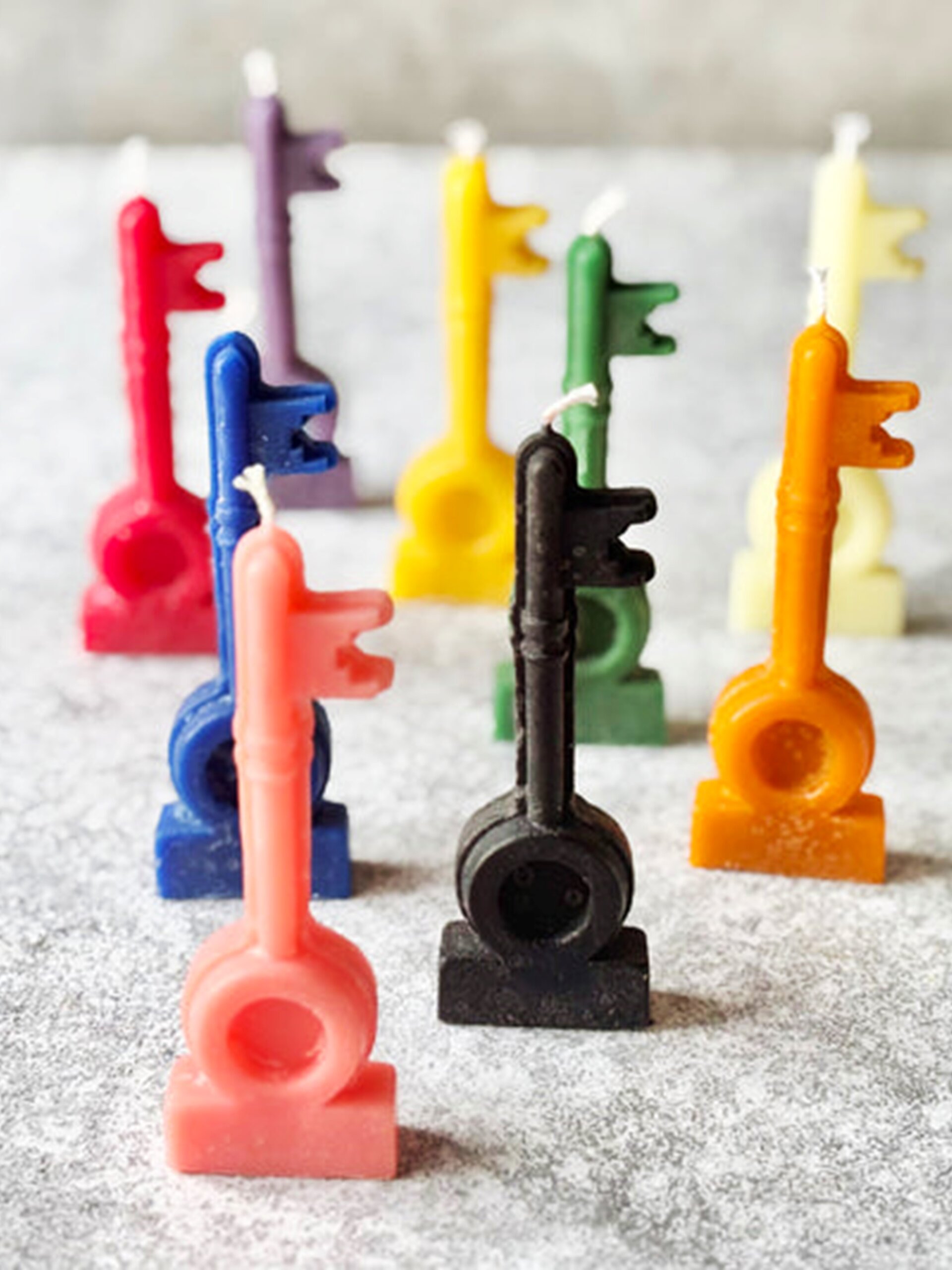 Healing Candle 11 scaled Key shaped, scented soy wax healing candle