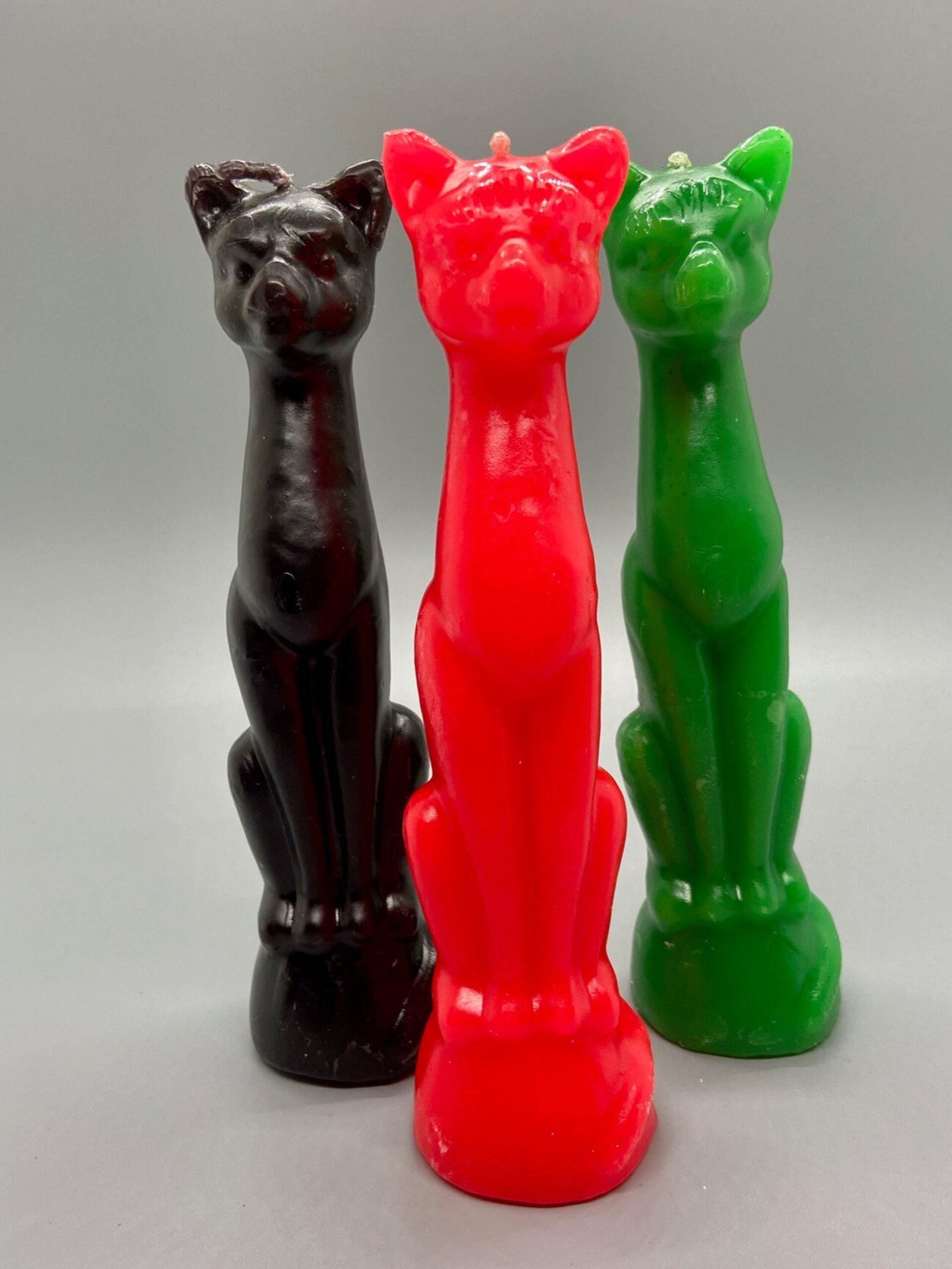 Healing Candle 3 scaled Cat figurine Candle