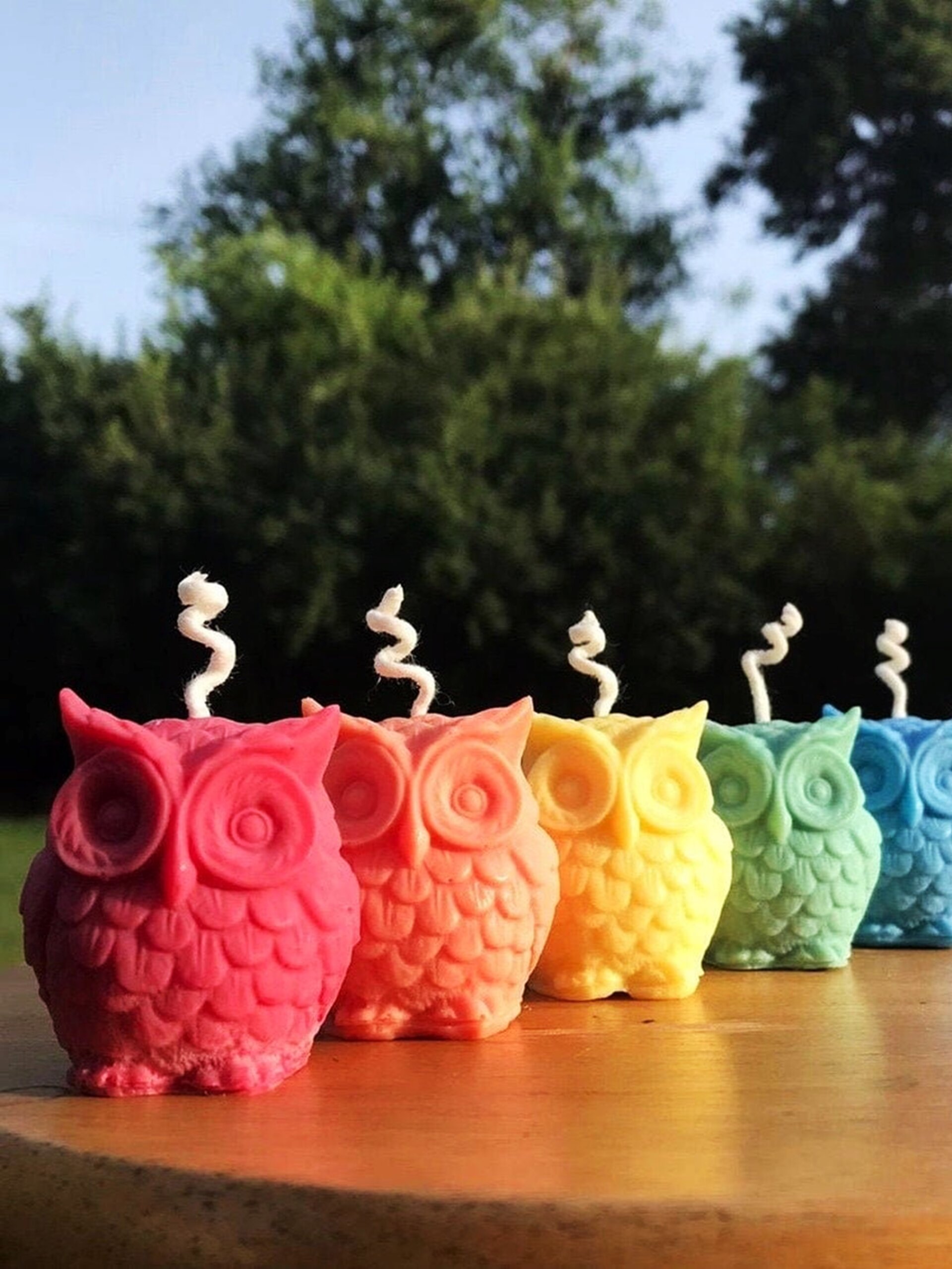 Healing Candle 7 scaled Owl Figurine Candle