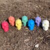 SKULL 2 Skull Figurine Candle