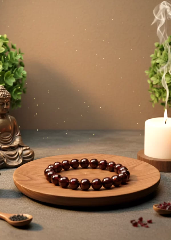 Red Garnet Crystal Bracelet