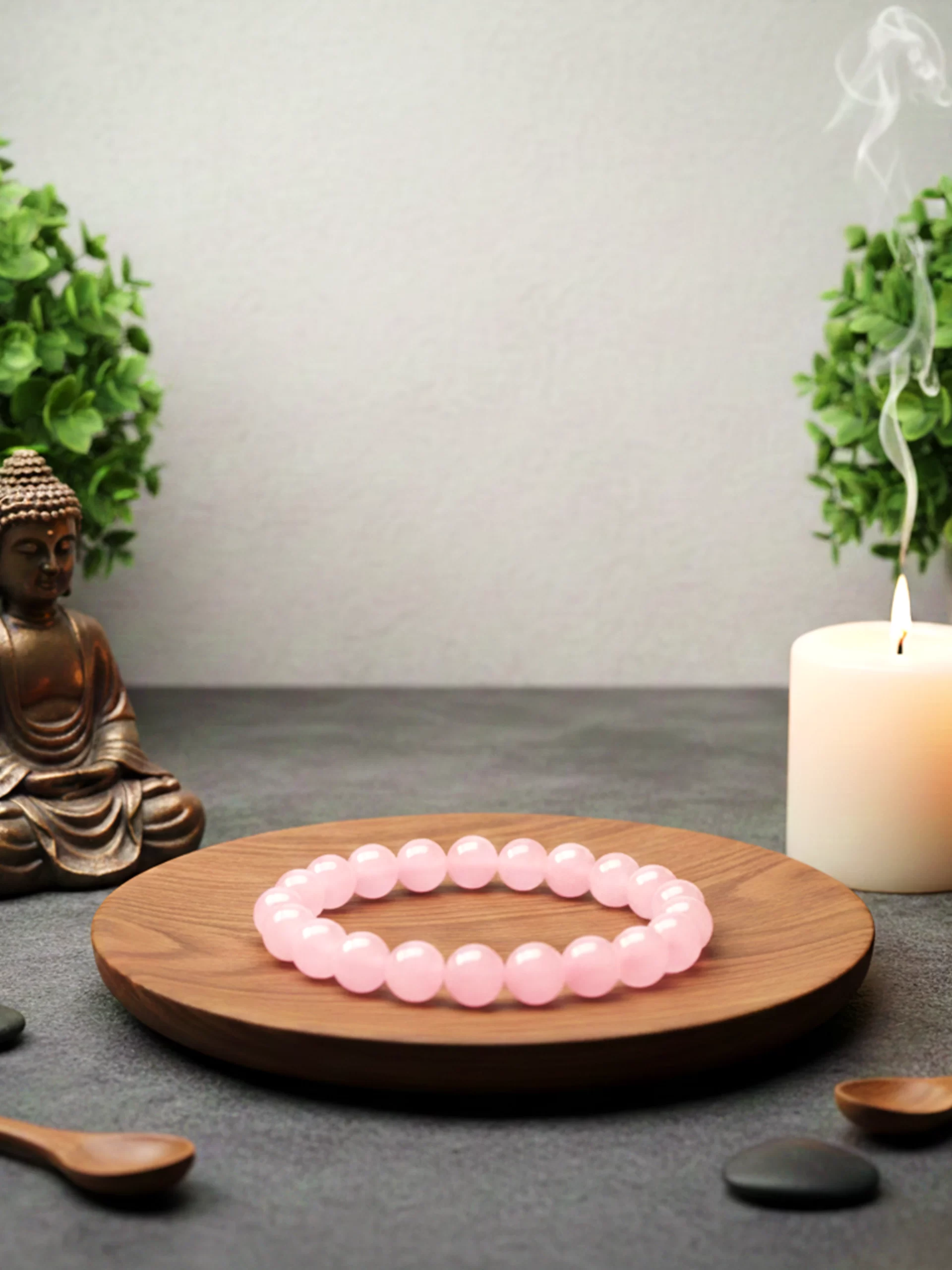 ROSE Rose Quartz Crystal Bracelet