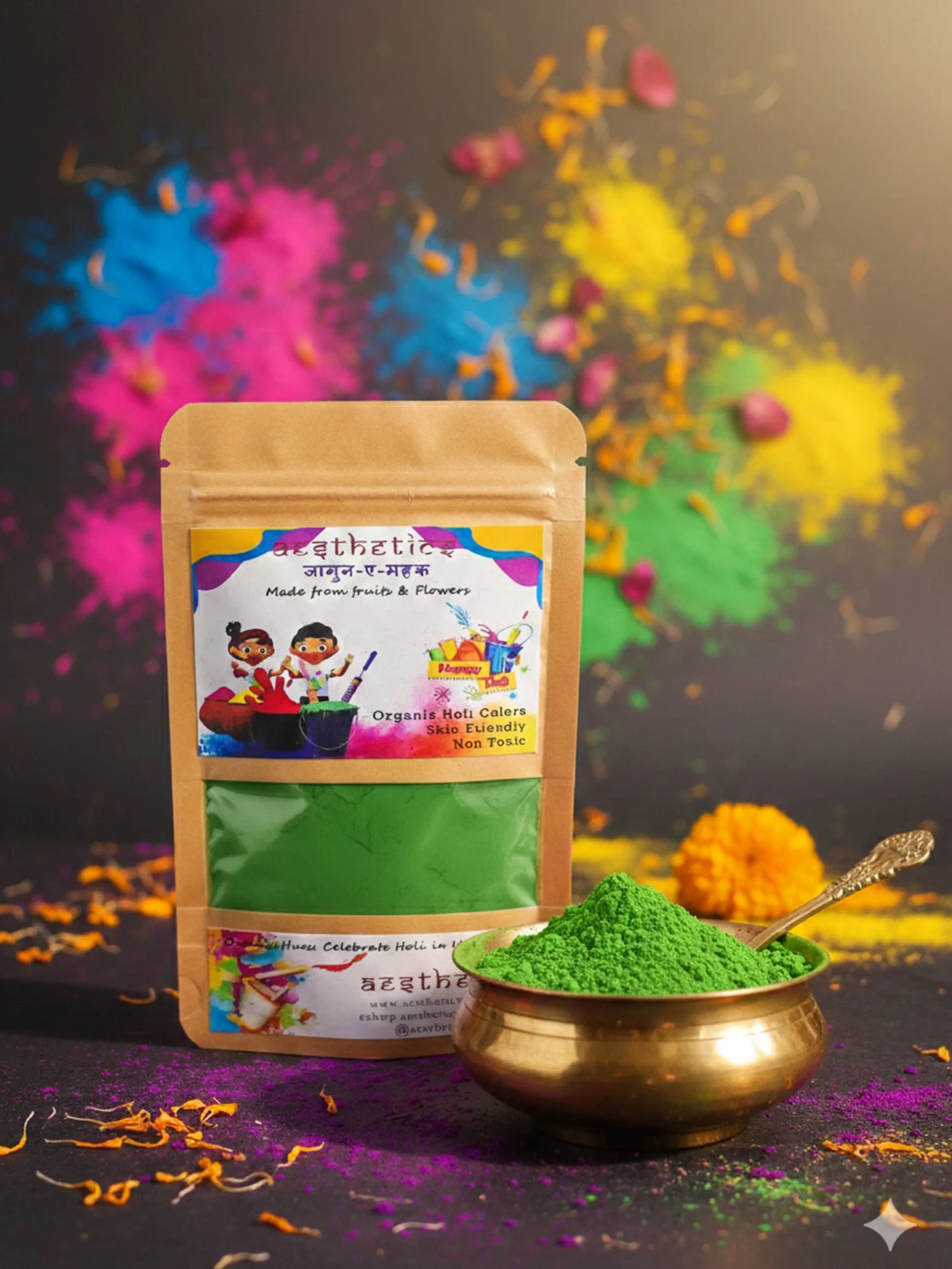 green green Organic Holi Color