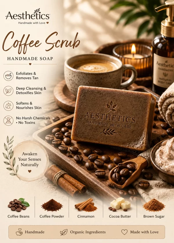 Coffee Scrub Handmade Beauty Soap