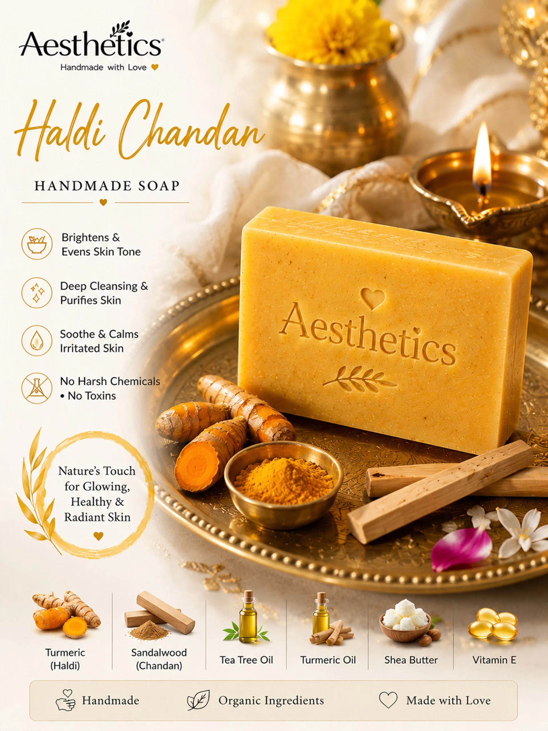 haldi chandan Haldi Chandan Handmade Beauty Soap