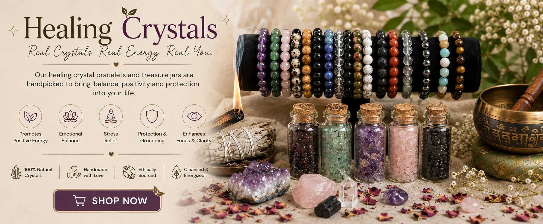 Home 22 Healing Crystal Banner